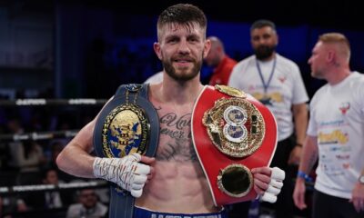 Cunningham dropped Le Couviour three times on route to a sixth round stoppage win Photo Credit: Queensberry Promotions