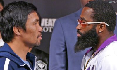 Manny Pacquiao vs. Adrien Broner FACE OFF at the MGM in Las Vegas