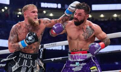 Jake Paul halted Mike Perry in the sixth round of their cruiserweight contest in Tampa Photo Credit: Esther Lin, MVP Promotions