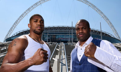 Joshua and Dubois face-to-face ahead of their clash on September 21 at Wembley Stadium Photo Credit: Mark Robinson/Matchroom Boxing