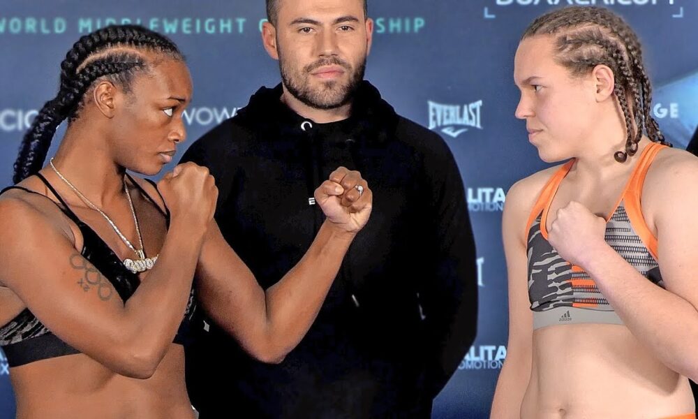 Claressa Shields vs Ema Kozin • FULL WEIGH IN & FINAL FACE OFF | Sky Sports Boxing