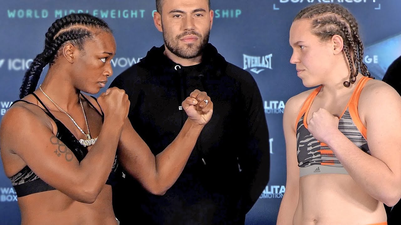 Claressa Shields vs Ema Kozin • FULL WEIGH IN & FINAL FACE OFF | Sky Sports Boxing