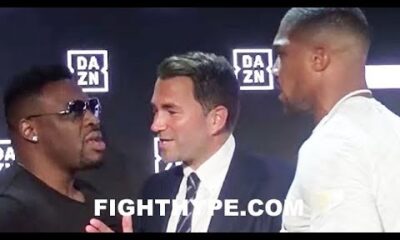 (DAAAMN!) ANTHONY JOSHUA ERUPTS ON JARRELL MILLER; NEAR BRAWL AS HEATED WORDS ARE EXCHANGED