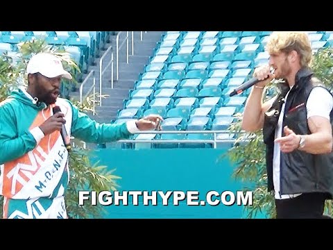 FLOYD MAYWEATHER & LOGAN PAUL TRADE HEATED INSULTS; GET PERSONAL AS TEMPERS FLARE