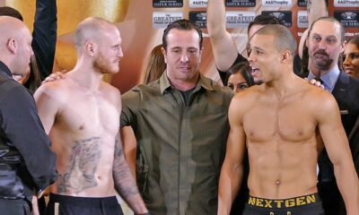 George Groves vs Chris Eubank Jr WEIGH IN & FACE OFF | Super Series Semi Final