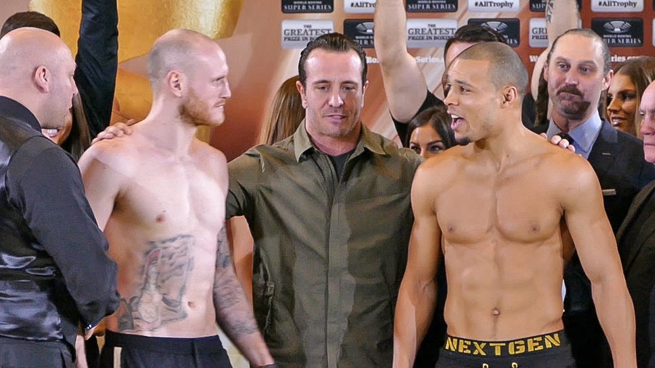 George Groves vs Chris Eubank Jr WEIGH IN & FACE OFF | Super Series Semi Final