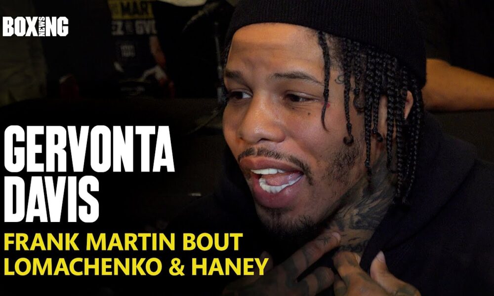 Gervonta Davis On "Nervous" Frank Martin, Lomachenko & Haney