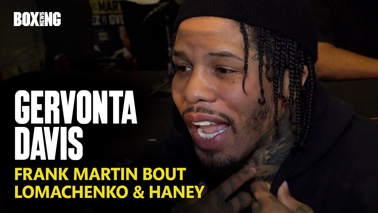 Gervonta Davis On "Nervous" Frank Martin, Lomachenko & Haney