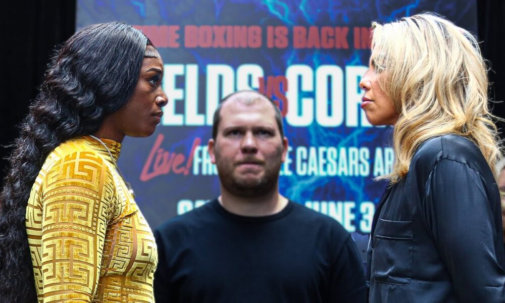 HEATED!! Claressa Shields vs Maricela Cornejo • FULL WEIGH-IN & FACEOFF• DAZN Boxing