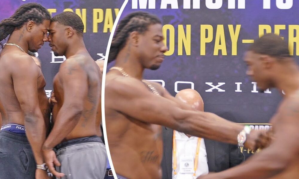 HEAVYWEIGHT BEEF! Charles Martin SHOVES Gregory Corbin * WEIGH IN *