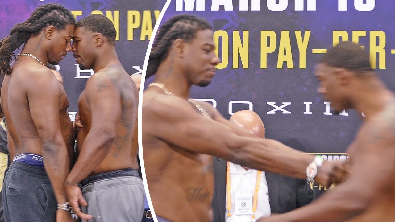 HEAVYWEIGHT BEEF! Charles Martin SHOVES Gregory Corbin * WEIGH IN *