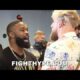 JAKE PAUL & TYRON WOODLEY ERUPT IN HEATED FIRST ENCOUNTER; TRADE "B*TCH OUT" TRASH TALK AT FACE OFF