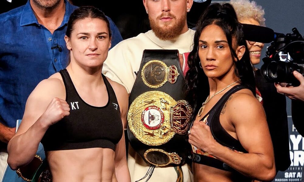 Katie Taylor vs. Amanda Serrano • FULL WEIGH-IN & FINAL FACE OFF • DAZN & Matchroom Boxing