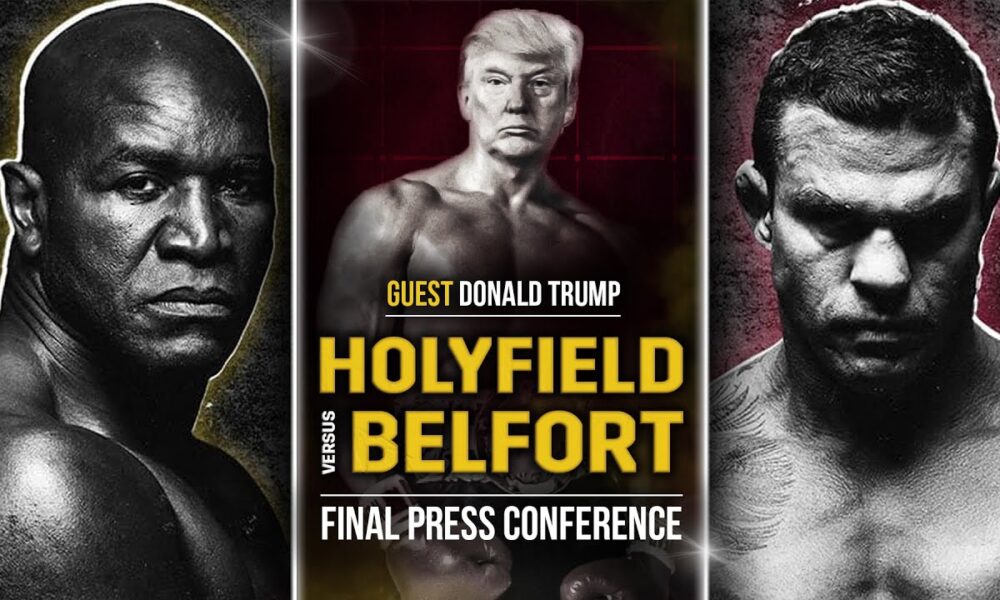 LIVE • Evander Holyfield vs. Vitor Belfort  [ FINAL PRESS CONFERENCE ] w/ Donald Trump