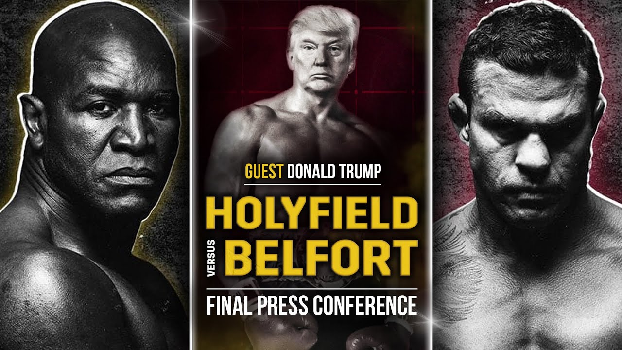 LIVE • Evander Holyfield vs. Vitor Belfort  [ FINAL PRESS CONFERENCE ] w/ Donald Trump