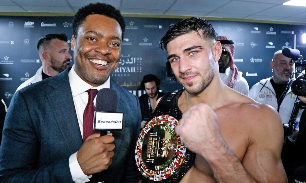 LOCKER ROOM Tommy Fury after BIGGEST WIN OF HIS LIFE vs Jake Paul