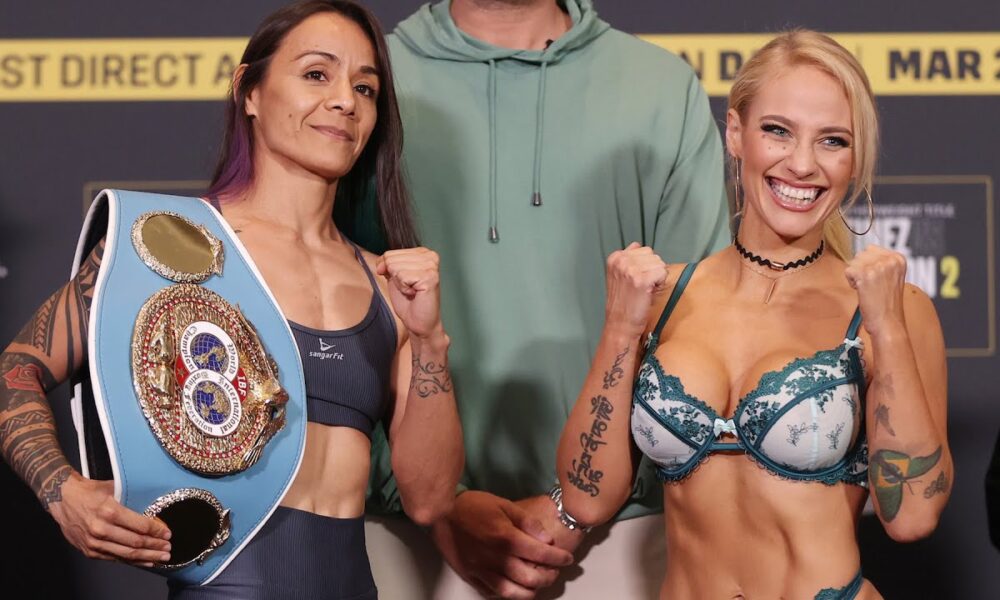 Maria Roman vs Ebanie Bridges • FULL WEIGH-IN & FINAL FACE OFF | Eddie Hearn & DAZN