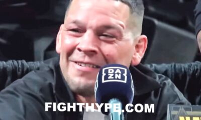 NATE DIAZ PUNKS REPORTER & CLOWNS LOGAN PAUL LOOK-ALIKE CHOKE OUT; FIRST WORDS ON "LIL NAP”