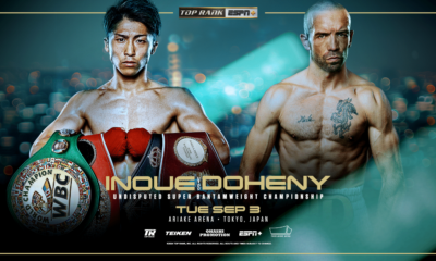 Naoya Inoue vs. TJ Doheny on September 3rd, live on ESPN