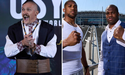 Joshua and Dubois face-to-face ahead of their clash on September 21 at Wembley Stadium Photo Credit: Mark Robinson/Matchroom Boxing