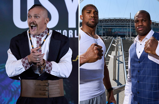 Joshua and Dubois face-to-face ahead of their clash on September 21 at Wembley Stadium Photo Credit: Mark Robinson/Matchroom Boxing