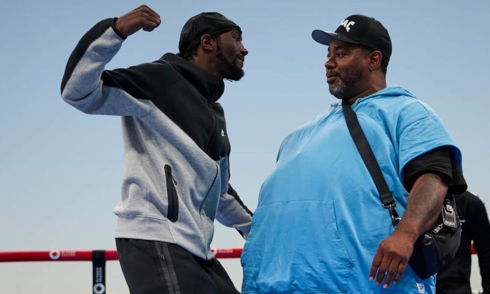 Terence Crawford and trainer Brian McIntyre