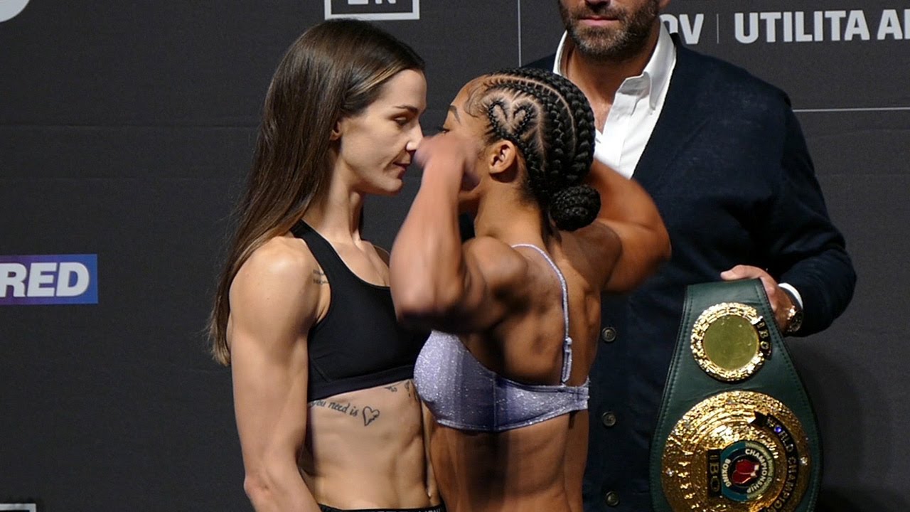 Terri Harper vs Alycia Baumgardner GET INTO IT! | Sheffield undercard weigh-in