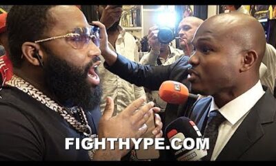 (WHOA) ADRIEN BRONER & TIM BRADLEY FACE-TO-FACE CONFRONTATION: "YOU TALKING CRAZY...I DON'T RUN"