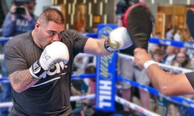 Andy Ruiz Jr SMASHES PADS!! - FULL PUBLIC WORKOUT vs. Anthony Joshua