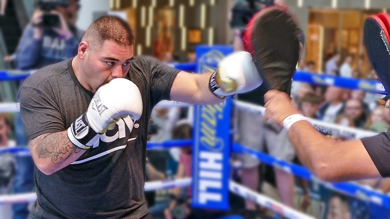 Andy Ruiz Jr SMASHES PADS!! - FULL PUBLIC WORKOUT vs. Anthony Joshua