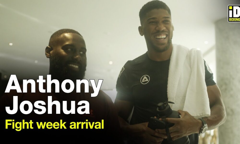 Anthony Joshua Arrival For Oleksandr Usyk Fight Week