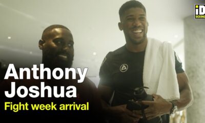 Anthony Joshua Arrival For Oleksandr Usyk Fight Week