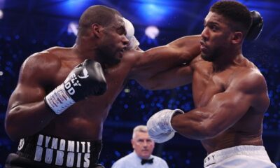 Dubois set about Joshua from the off (Photo Credit: Mark Robinson Matchroom Boxing)