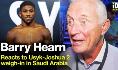 Barry Hearn Immediate Reaction To Usyk-Joshua 2 Weigh-In