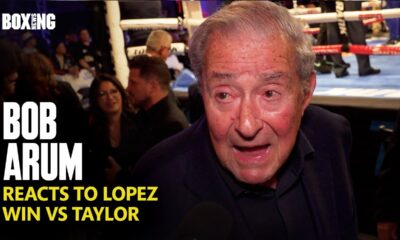 Bob Arum Reacts To Teofimo Lopez Win vs Josh Taylor