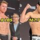 Canelo & Edgar Berlanga MAKE WEIGHT; TIP SCALES at 166.8 lbs & 167.7 lbs morning before Fight