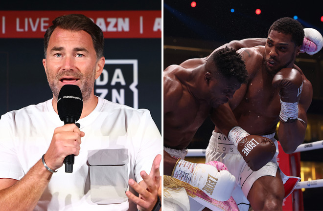 Joshua and Dubois face-to-face ahead of their clash on September 21 at Wembley Stadium Photo Credit: Mark Robinson/Matchroom Boxing