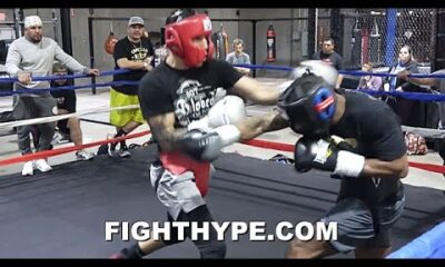 FERNANDO VARGAS JR. SPARRING; DISPLAYS SHADES OF "FEROZ" FATHER'S SKILLS