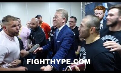 (HEATED!) BILLY JOE SAUNDERS ERUPTS, RESTRAINED, & TRADES WORDS WITH "DANNY DEVITO" KHURTSIDZE