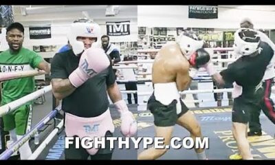 (LEAKED) GERVONTA DAVIS SPARRING; RIPPING UPPERCUTS LIKE MIKE TYSON AS MAYWEATHER GIVES ADVICE