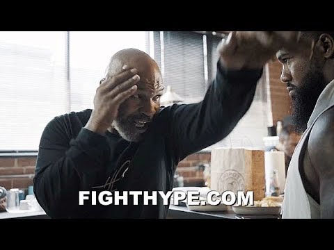 MIKE TYSON TEACHES SIGNATURE MOVES TO "THE BEAST"; BADDEST MAN ON THE PLANET MENTORING JAMES WILSON