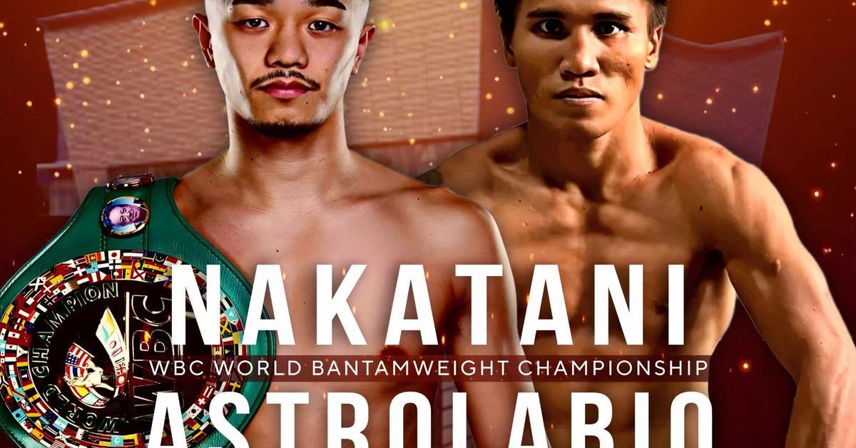 On July 20, Junto Nakatani will face Vincent Astrolabio