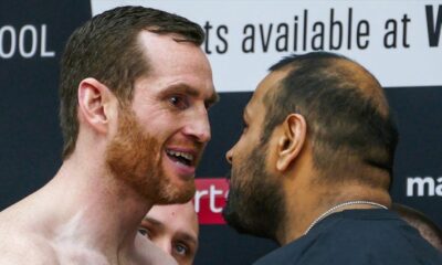 PRICE vs ALI IN EACH OTHER'S FACES as crowd go CRAZY at weigh-in