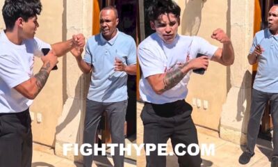 RYAN GARCIA SHOWS GERVONTA DAVIS “SLAP” HOOK KO SHOT TO SUGAR RAY LEONARD: “I KNOW HOW TO WHIP IT”