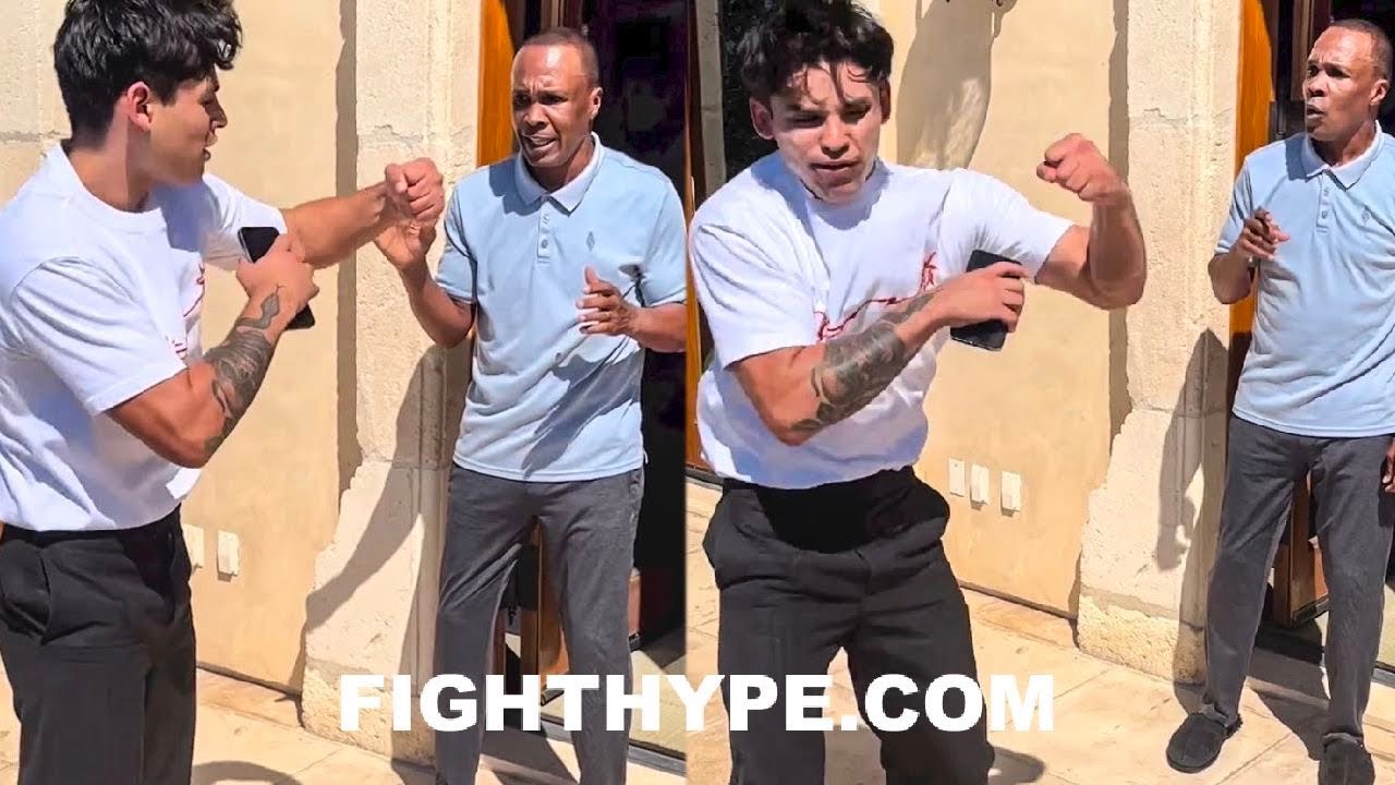 RYAN GARCIA SHOWS GERVONTA DAVIS “SLAP” HOOK KO SHOT TO SUGAR RAY LEONARD: “I KNOW HOW TO WHIP IT”