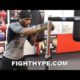 RYAN MARTIN GOES "RAPID-REFLEX" ON THE BOXING BAR; PERFECTING CAT-LIKE REFLEXES FOR RETURN