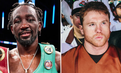 Crawford was ringside to watch Canelo