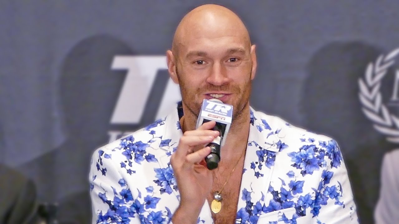 Tyson Fury FULL POST FIGHT PRESS CONFERENCE vs. Tom Schwarz | Top Rank Boxing