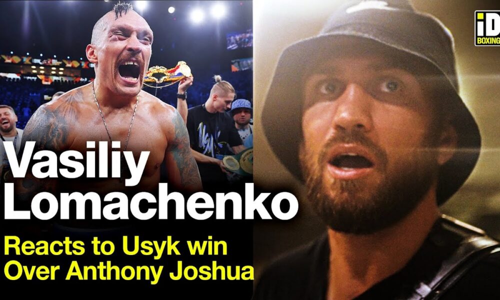 Vasiliy Lomachenko Immediate Reaction To Usyk Win Over Joshua