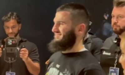 Artur Beterbiev ALL SMILES IMMEDIATELY AFTER BEATING Dmitry Bivol to become UNDISPUTED